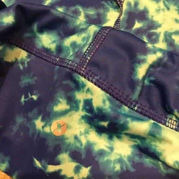 Xersion Blue Marble Cropped Leggings - Picture 9 of 9